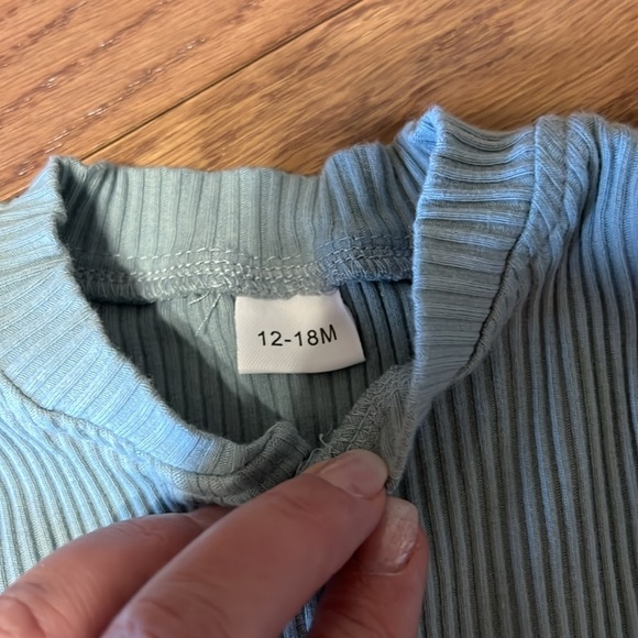 12-18 months gray/blue baby girl outfit - Picture 4 of 5